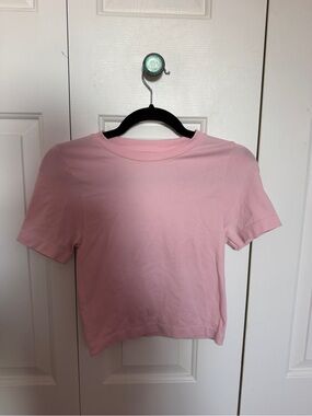 Target Soft Pink Short-Sleeve Crop Tee